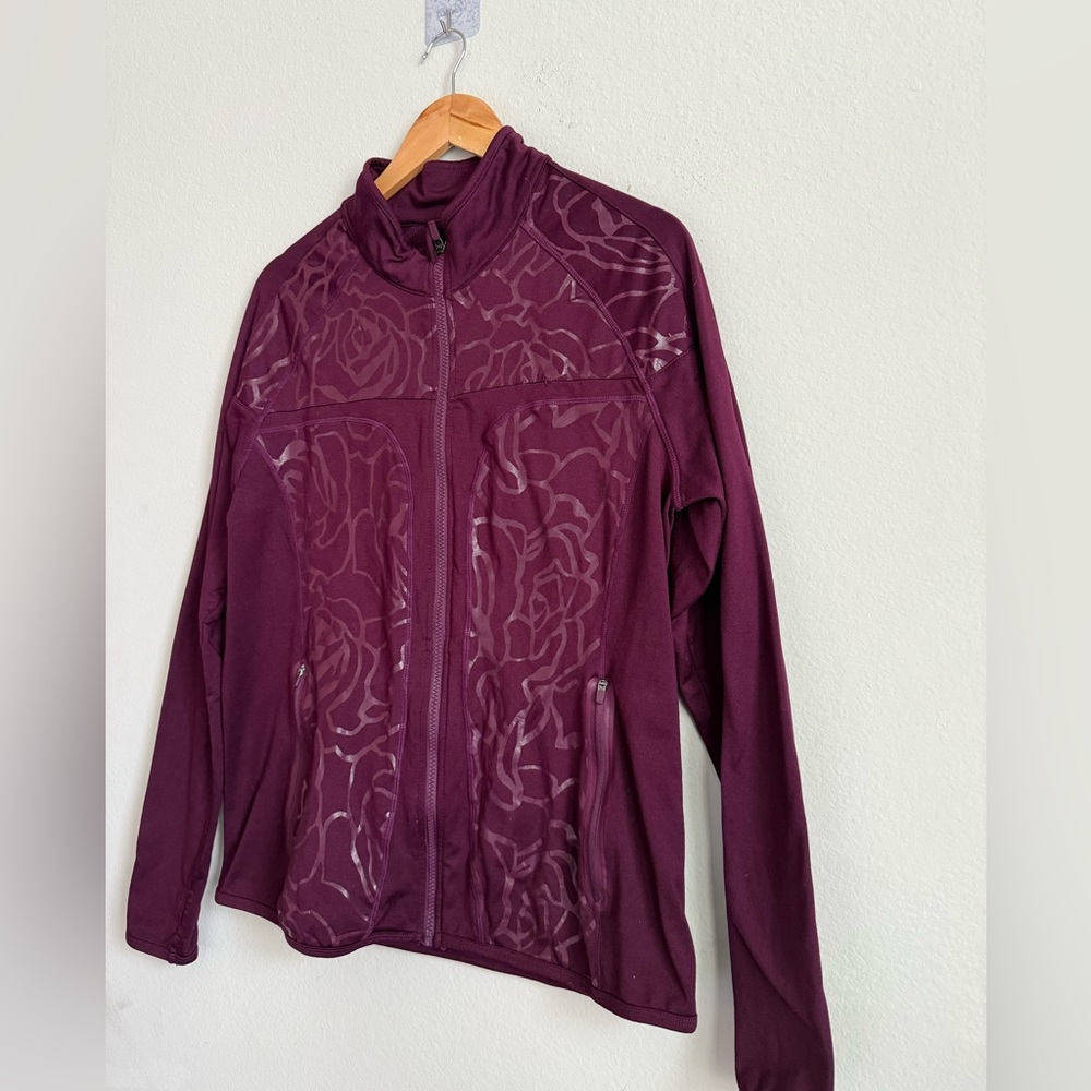Fabletics Deep Maroon Jacket - image 2